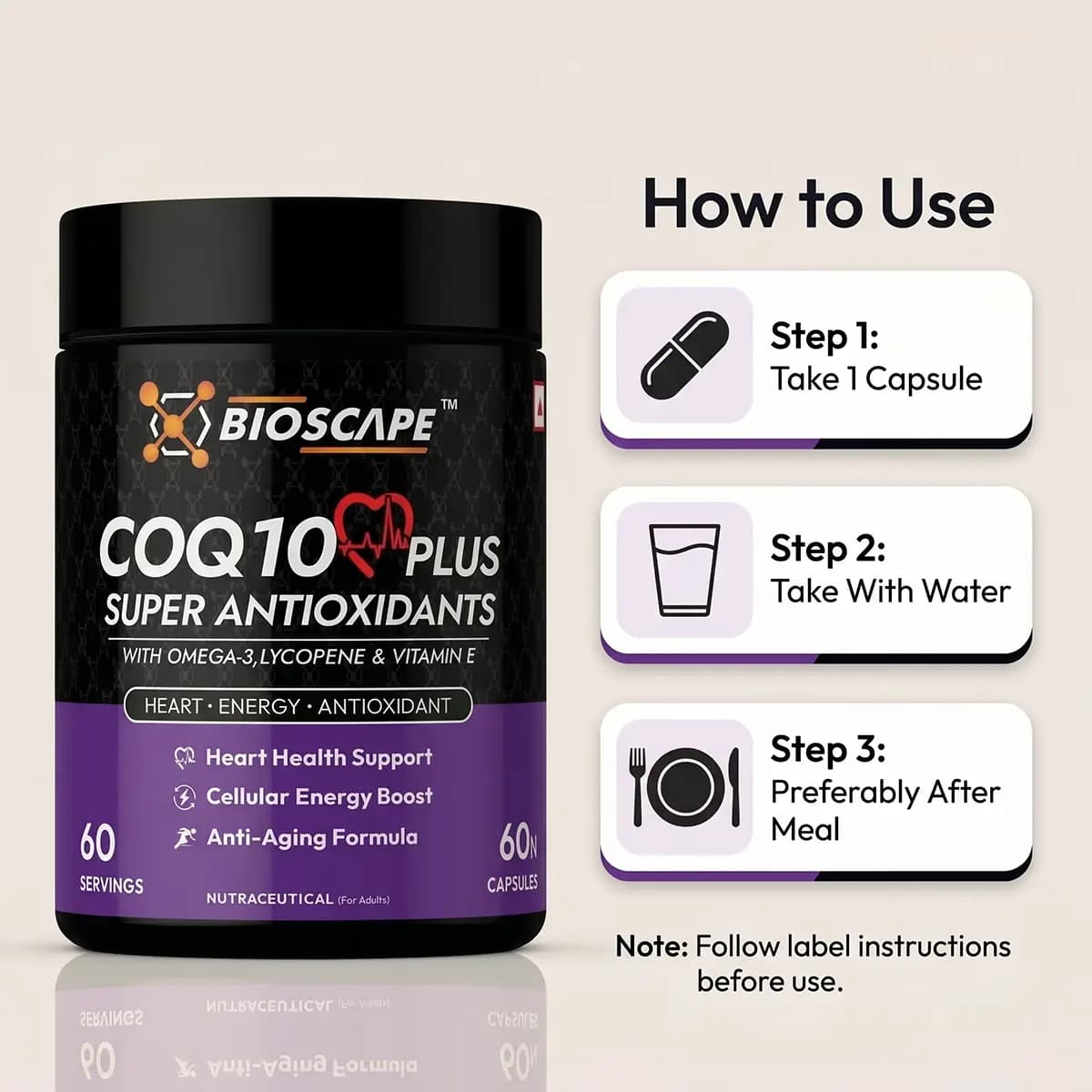 CoQ10 Plus Super Antioxidants, view 4