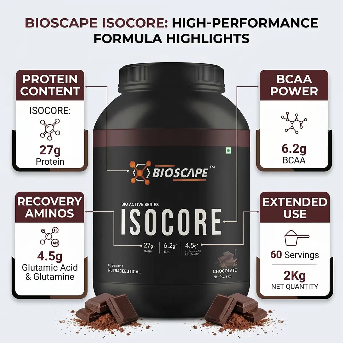 ISOCORE Whey Protein, view 3