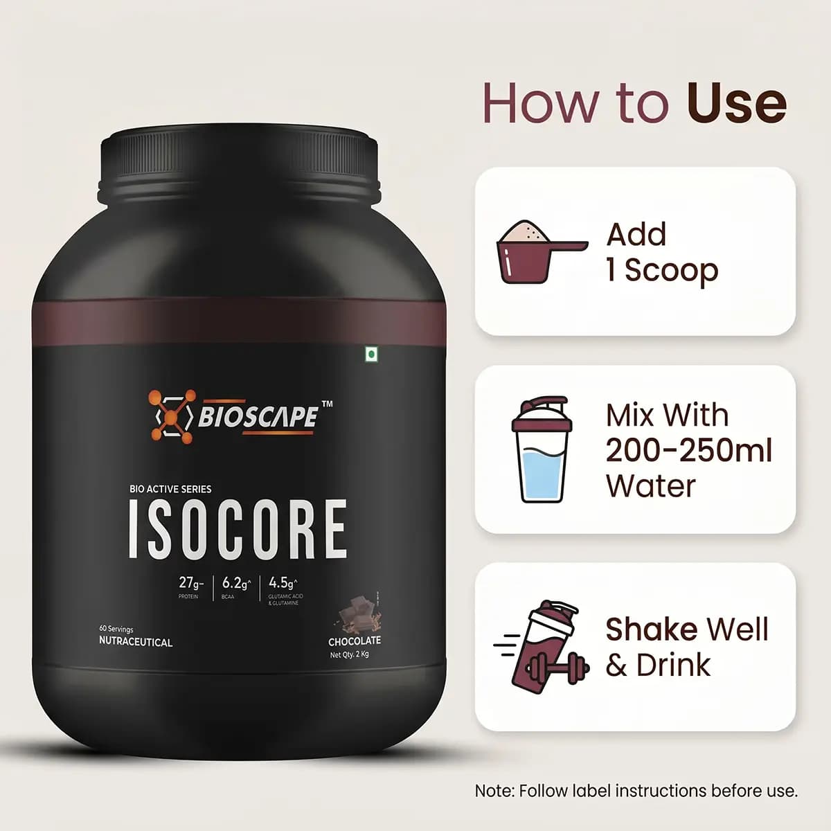 ISOCORE Whey Protein, view 4