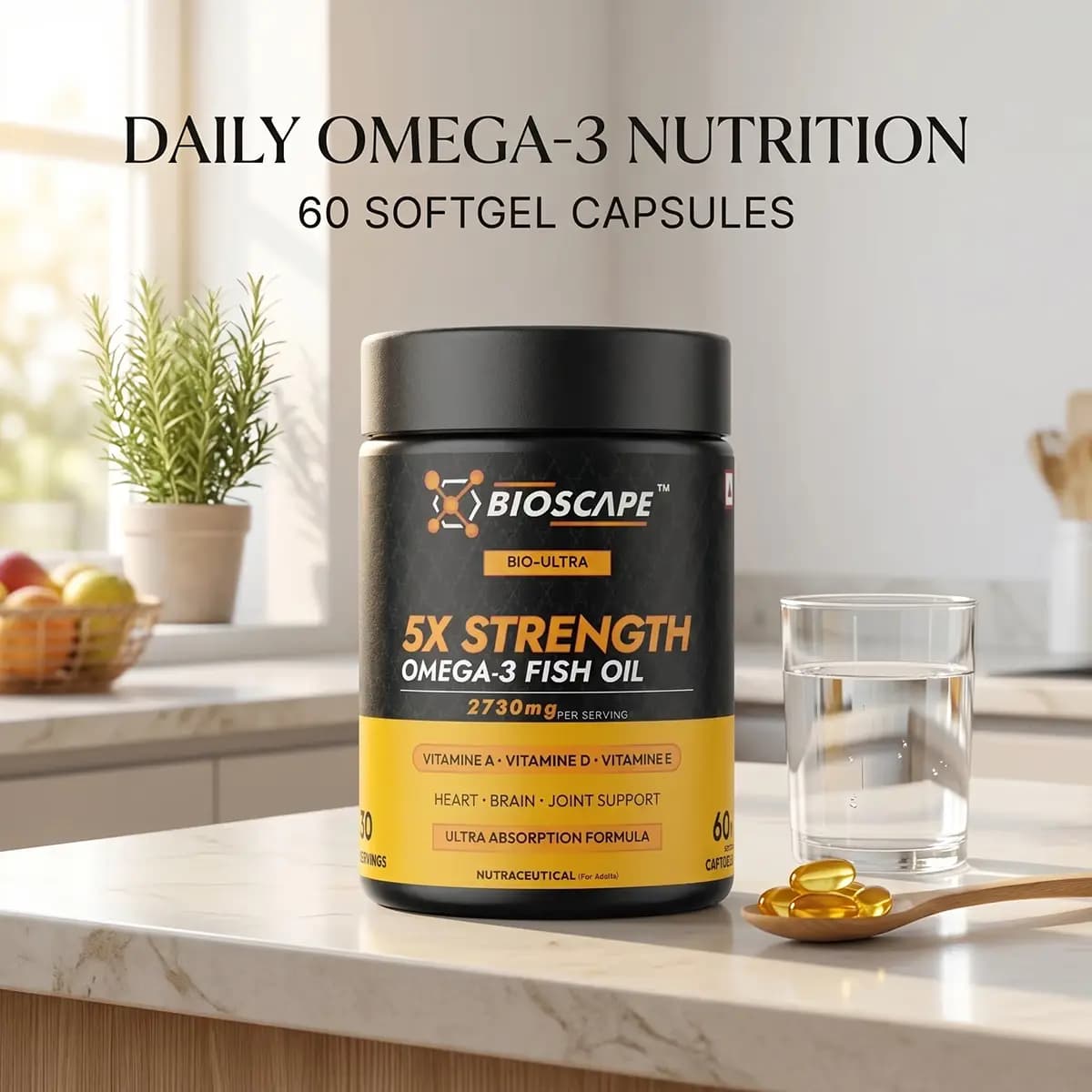 Omega-3 BIO-ULTRA 5X Strength Fish Oil, view 5